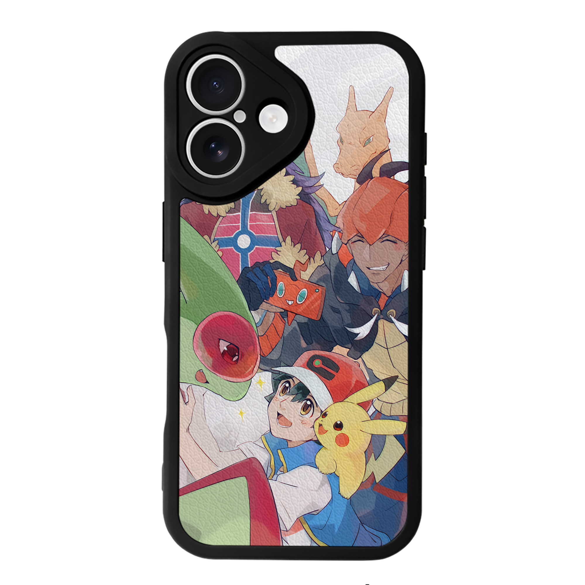 （画像用） ポケットモンスター Pokémon 【iPhone 16シリーズ対応】シリコンスマホケース（レザー調） 材質：シリコン